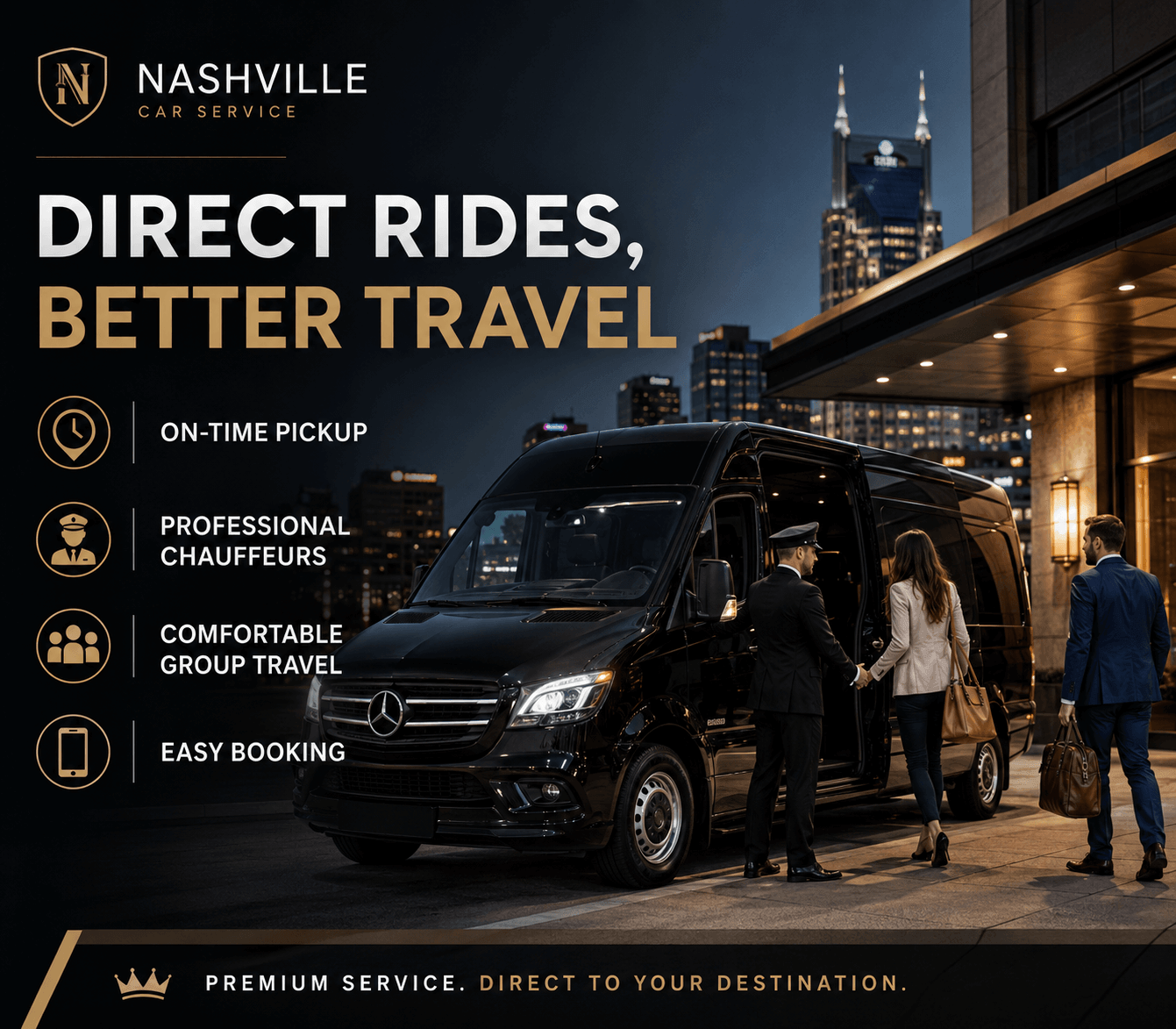 Why Choose Our Point-To-Point Car Service In Nashville
